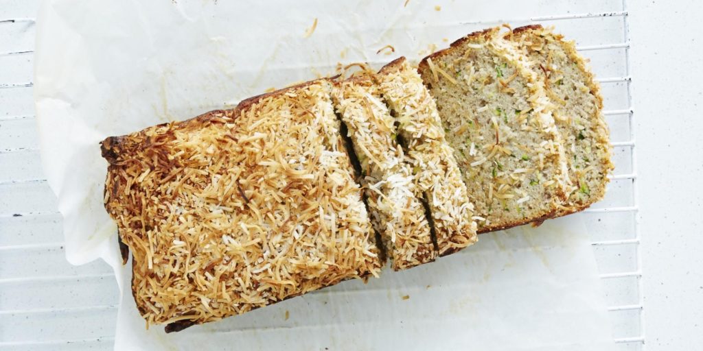I Quit Sugar - Zucchini + Coconut Lunchbox Bread