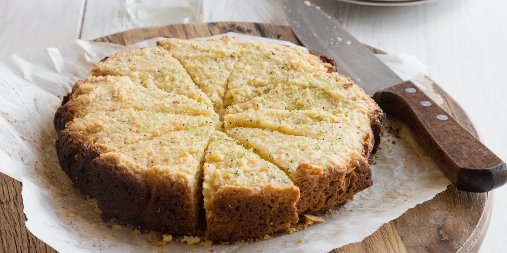 I Quit Sugar - Lime + Poppy Seed Cake from the IQS Slow Cooker Cookbook