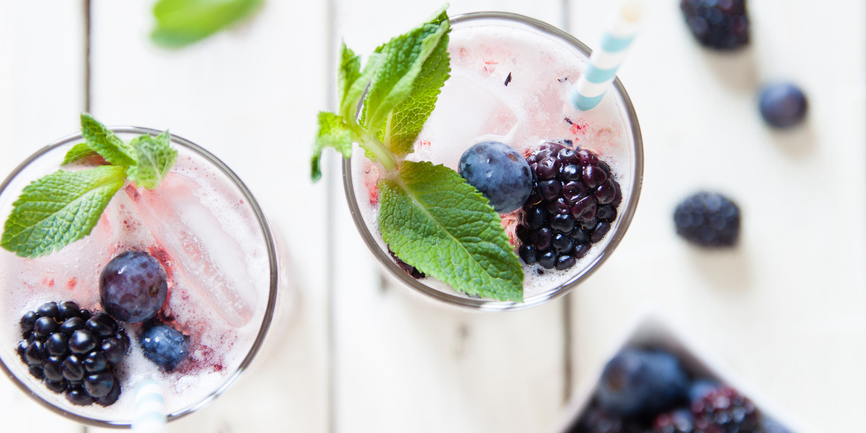 I Quit Sugar recipe: No-Booze Blueberry Mojito
