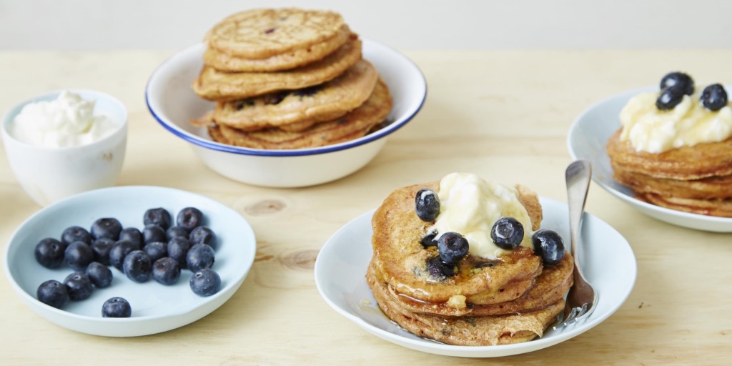 I Quit Sugar: Turmeric + Blueberry Buttermilk Pancakes